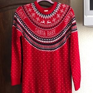 H&M Santa Baby Holiday Sweater Dress